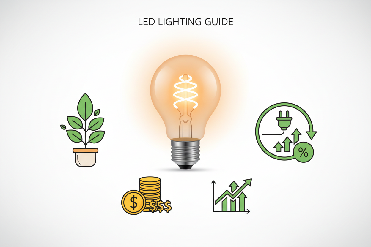 "LED Lighting: Energy Efficiency, Cost Savings, and Environmental Benefits for Homes and Businesses"